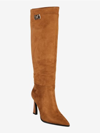 Women's pointed suede high boots