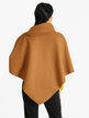 Women's poncho cape with buttons