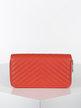 Women's rectangular wallet with quilted effect