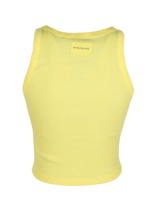 Women's ribbed cropped tank top