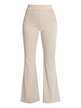 Women's ribbed trousers with flared finish