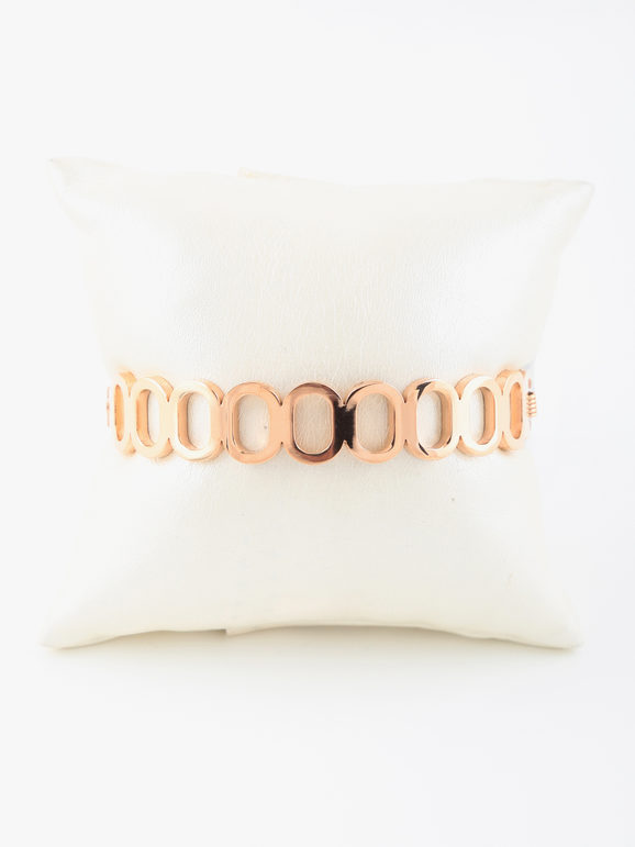 Women's rigid bracelet with rhinestones