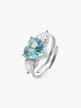 Women's ring with heart stone