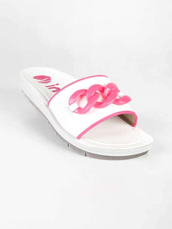 Women's rubber slippers with wide band