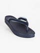 Women's rubber thong sandals with wedge heel