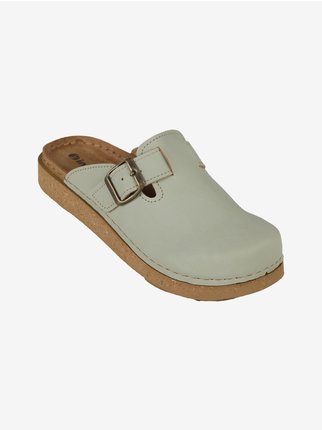 Women's sabot with buckle