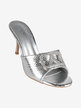 Women's sabot with heel and rhinestones