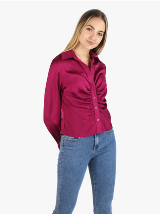 Women's satin blouse