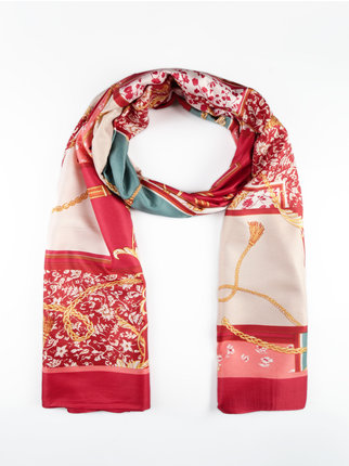 Women's scarf with prints
