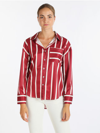 Women's shirt with striped print