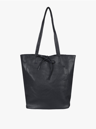 Women's shopper bag with double handles