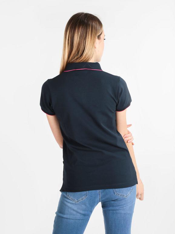 Women's short sleeve cotton polo shirt