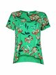 Women's short sleeve t-shirt with flowers