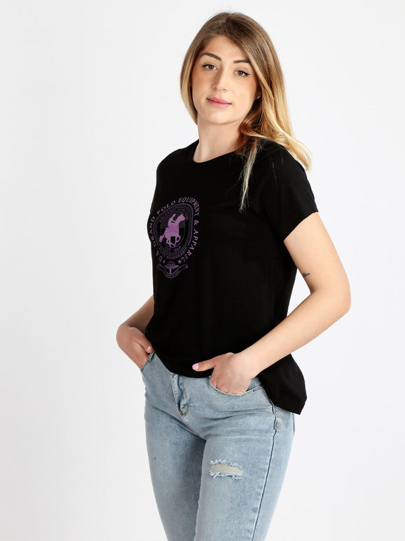 Women's short sleeve T-shirt with print