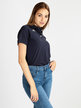 Women's short-sleeved polo shirt in cotton