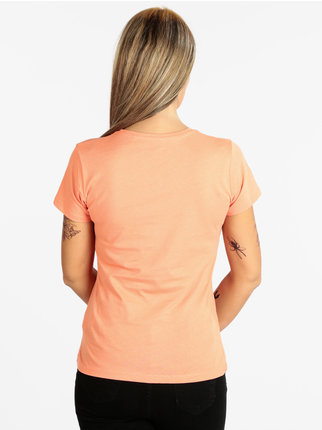 Women's short-sleeved T-shirt with glitter