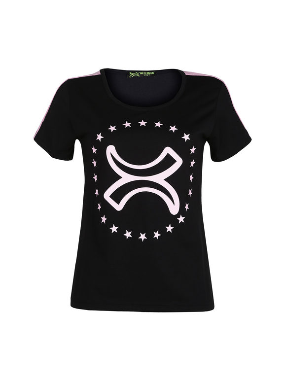 Women's short-sleeved T-shirt with print