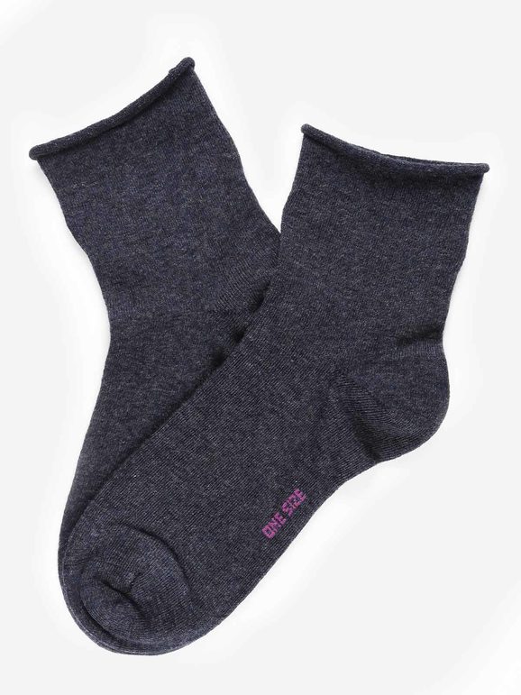Women's short socks in warm cotton