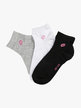 Women's Short Socks. Pack of 3 pairs