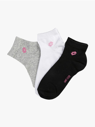 Women's Short Socks. Pack of 3 pairs