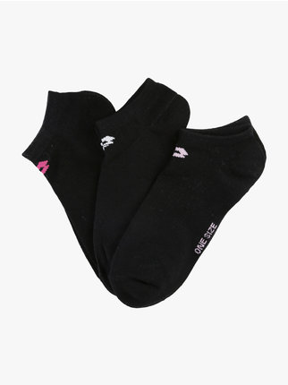 Women's short socks. Pack of 3 pairs