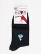 Women's short socks with embroidery