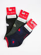 Women's short socks with flowers  Pack of 3 pairs