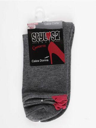 Women's short socks with heart