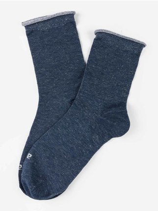 Women's short socks with lurex