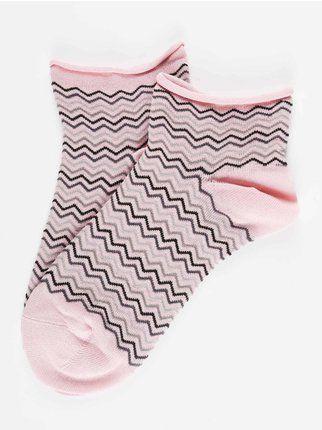 Women's short striped socks