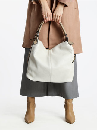 Women's shoulder bag with double handle