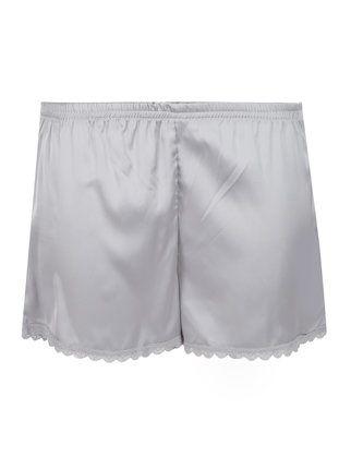 Women's silk-effect pajama shorts
