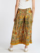 Women's silk trousers with prints