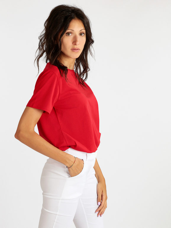 Women's single color cotton t-shirt