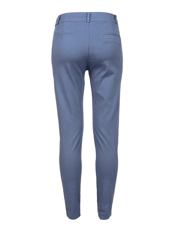 Women's single-color cotton trousers