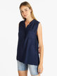 Women's sleeveless maxi blouse with pocket