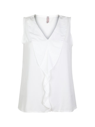 Women's sleeveless V-neck blouse
