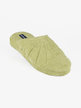 Women's slippers in ribbed fabric