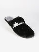 Women's slippers with glitter star