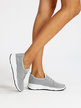 Women's sneakers in fabric with lurex