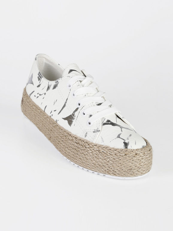 Women's sneakers with rope platform   6730