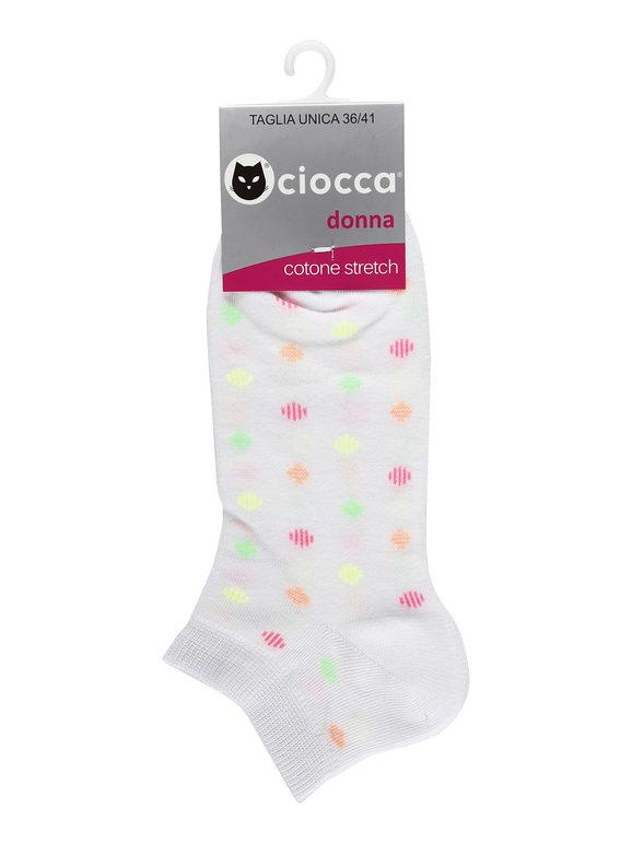 Women's socks in stretch cotton with prints