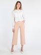 Women's solid color culotte trousers