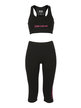 Women's sport suit top + 3/4 leggings