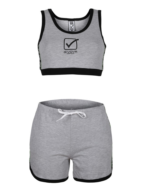 Women's sports competition top + shorts