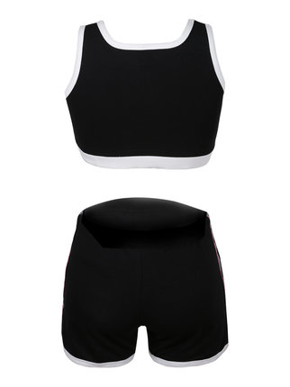 Women's sports competition top + shorts