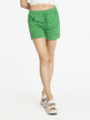 Women's sports shorts with drawstring