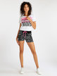 Women's sports shorts with prints