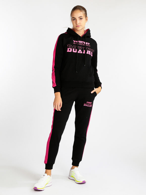 Women's sports trousers with side stripes
