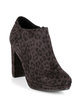 Women's spotted ankle boots with heel